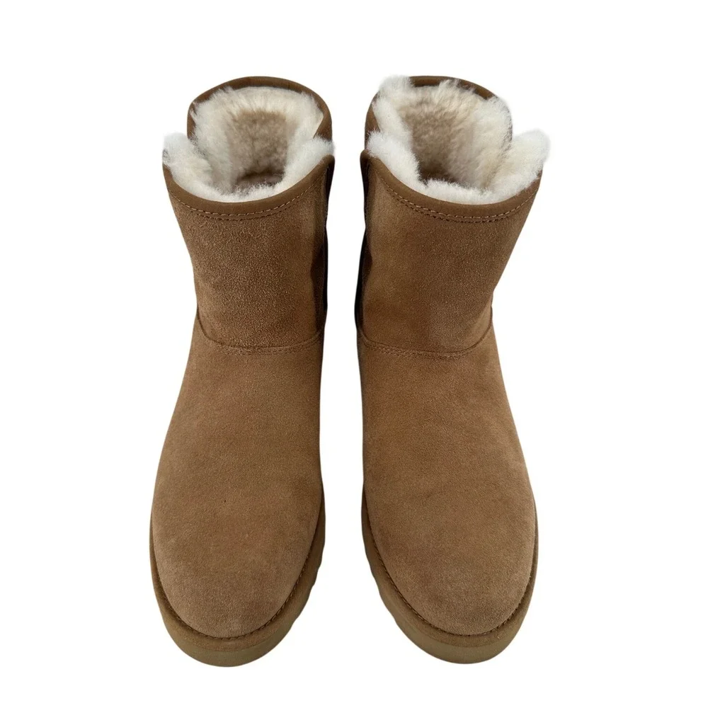 UGG Classic Femme Mini Wedge Boots Chestnut Suede 1125910 Brown Womens 6‎